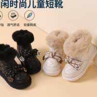 女童雪地靴冬季新款加绒加厚棉鞋韩版儿童棉靴防滑保暖宝宝棉靴子